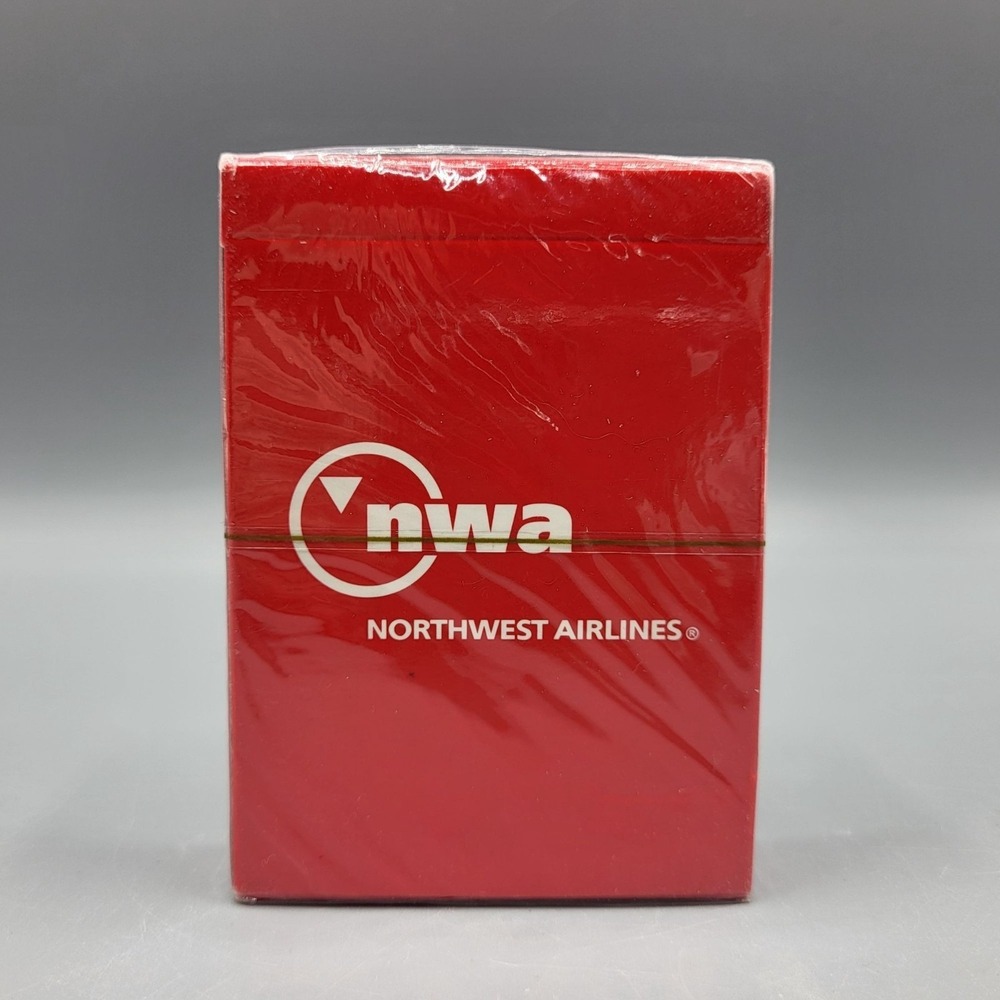 Vintage Northwest Airlines NWA Red Playing Cards Sealed Deck